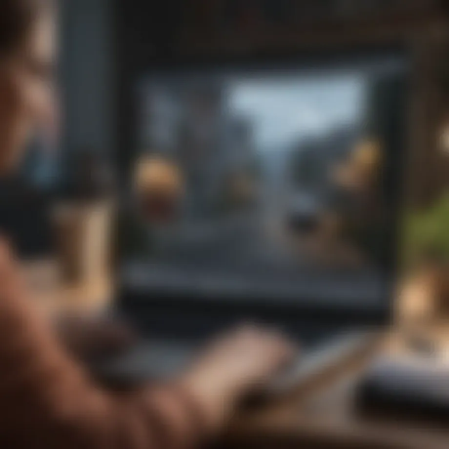 A person reviewing insurance options on a laptop