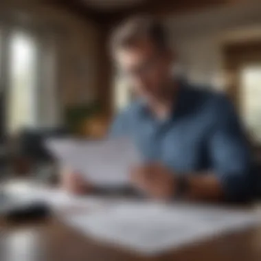 Thorough Document Review for Financing A business owner reviewing financial documents