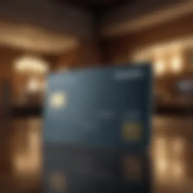 A luxurious credit card on a stylish background