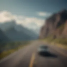 A scenic highway representing long-distance travel for vehicle relocation