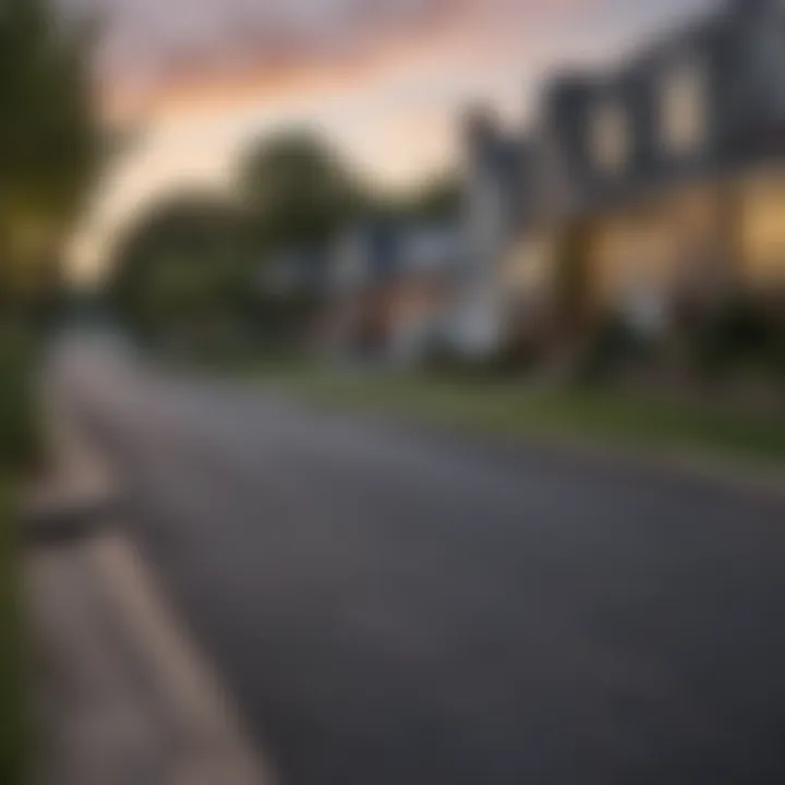 A picturesque suburban neighborhood in Pennsylvania showcasing homes for sale.