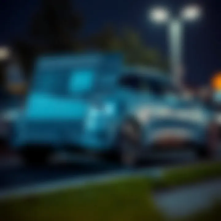 Visual representation of risk assessment by insurance companies for electric vehicles