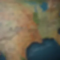 A map of the United States highlighting retirement tax variations by state