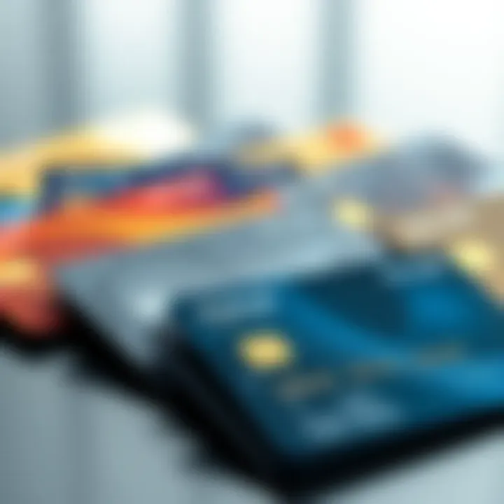 Diversity in Choice: A Range of Status Credit Cards Diverse array of status credit cards on a sleek surface