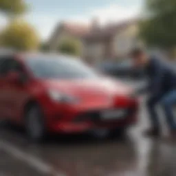 A new driver reviewing car insurance options