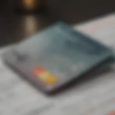 Exploring Financial Opportunities A close-up of a credit card and financial documents symbolizing financial opportunities