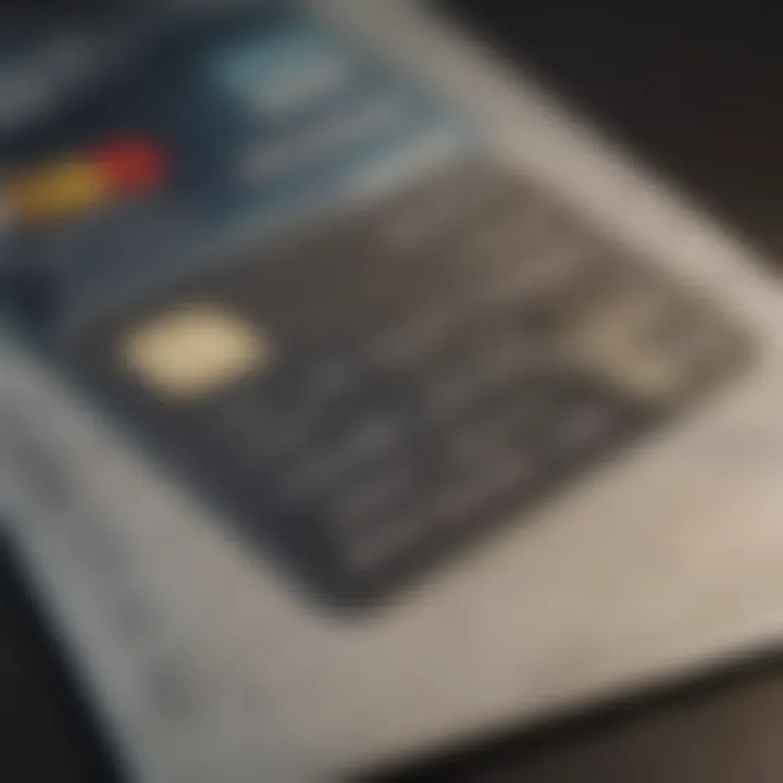 Close-up of USAA credit card on a travel itinerary