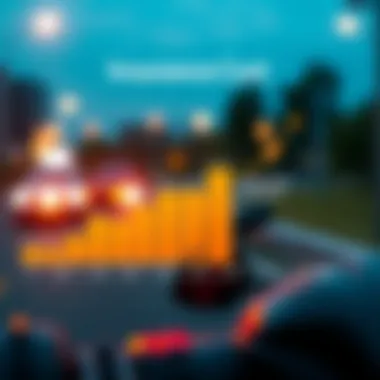 Graph illustrating motorcycle insurance costs