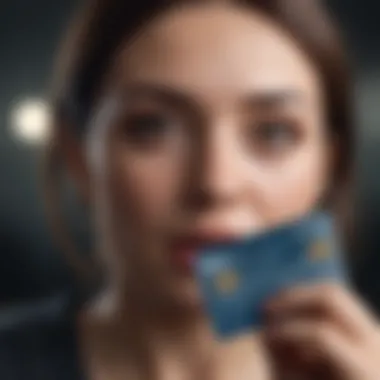 Emotional Impact of Credit Card Denial An image depicting the emotional response to credit card denial