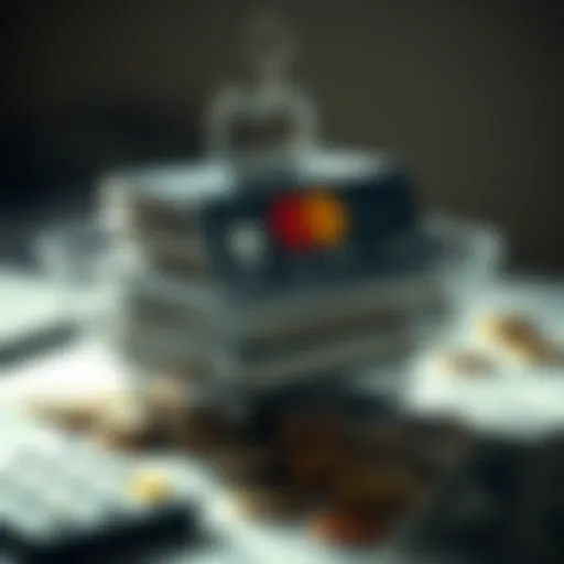 Conceptual representation of credit card debt