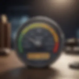 A visual representation of credit score ranges