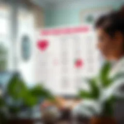 Visual representation of family health care plan costs