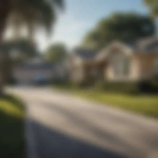 A tranquil neighborhood in Tampa showcasing homes insured by GEICO.