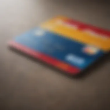 Navigating Credit Card Options A close-up of a credit card placed on a hotel booking website