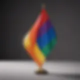 A vibrant rainbow flag symbolizing diversity and inclusion