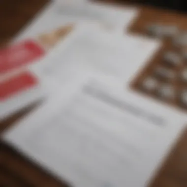 A close-up view of different life insurance policy documents spread out on a table