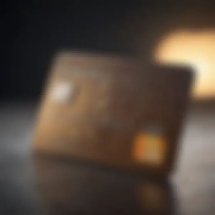 Conceptual illustration of secured credit card features