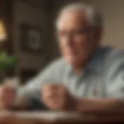 Conceptual illustration of term life insurance benefits for seniors