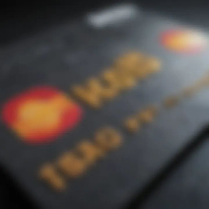 A close-up view of a credit card displaying a low interest rate