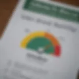 A close-up view of a credit report highlighting various factors affecting credit scores.