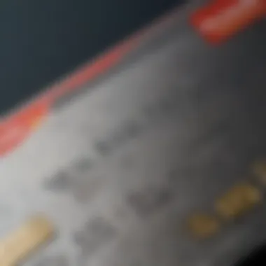 Features of the Wells Fargo Titanium Card Close-up of the card's details highlighting its unique features and rewards structure.